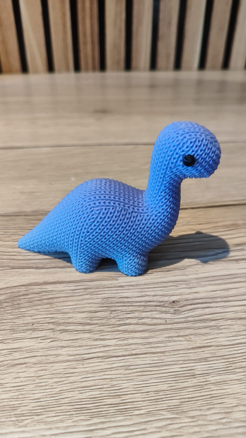 Cute Knitted Dinosaur