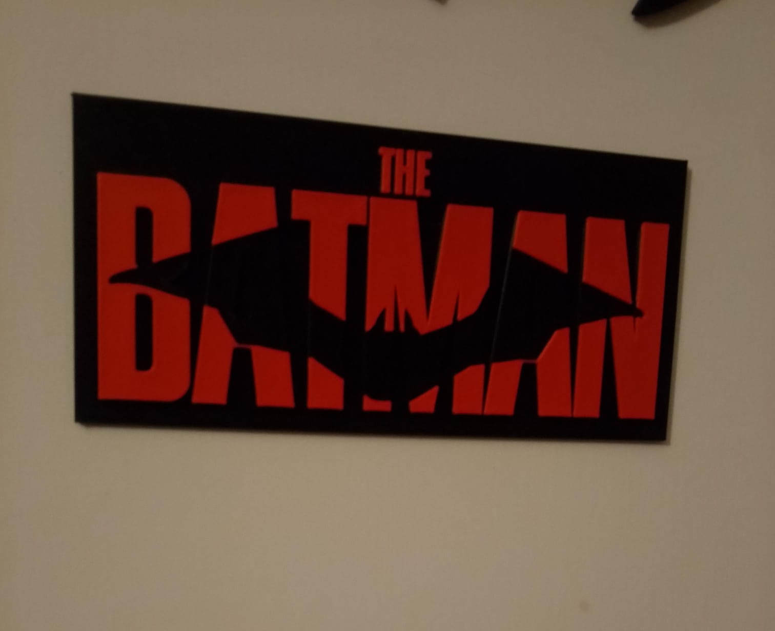 The Batman wall plate sign
