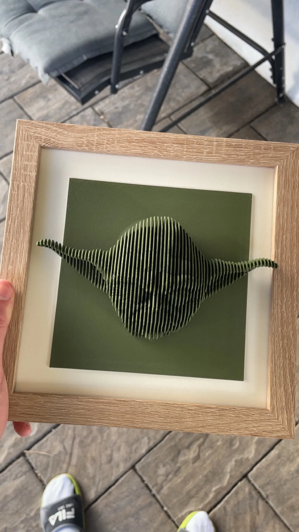 Yoda layered sculpture