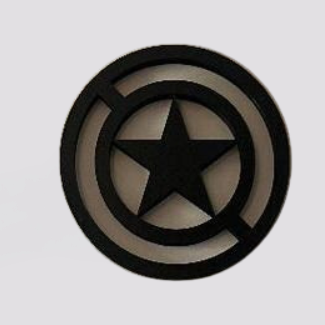 captain america sheild wallart