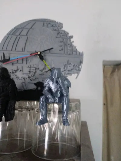 Sad Mandalorian on a ledge Figurine!