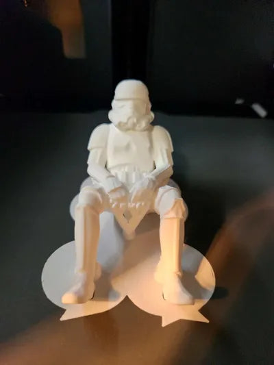 Sad Storm Trooper sitting on a ledge Figurine!