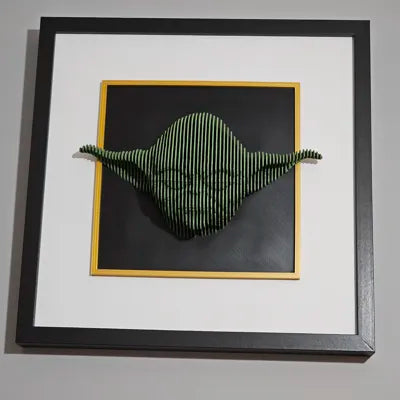Yoda layered sculpture