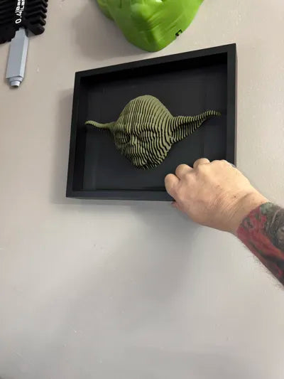 Yoda layered sculpture