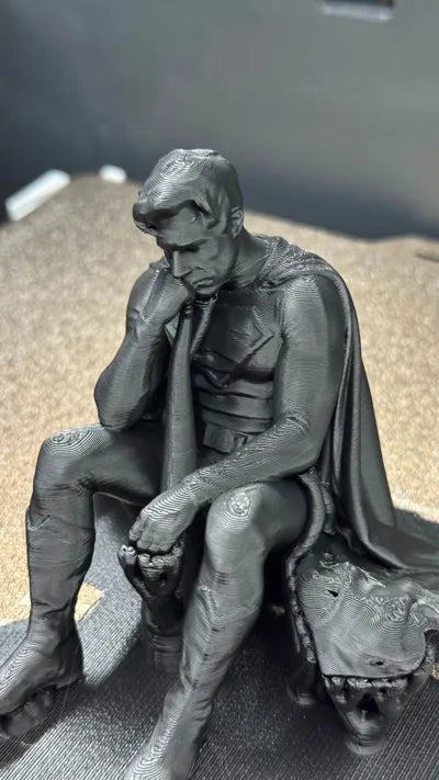Sad Superman on a Ledge Figurine!