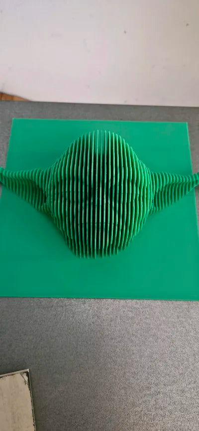 Yoda layered sculpture