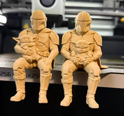 Sad Mandalorian on a ledge Figurine!