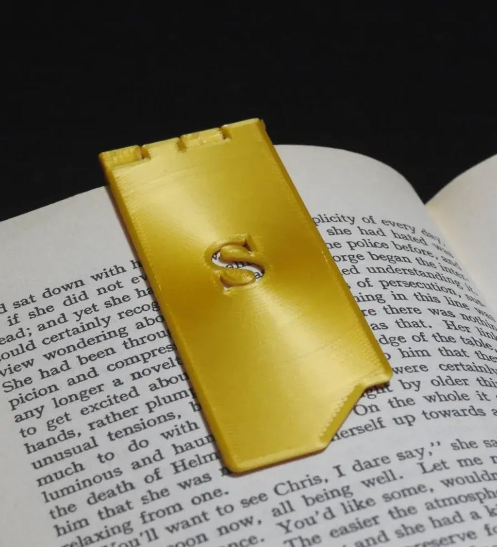 Monogrammed Book Mark