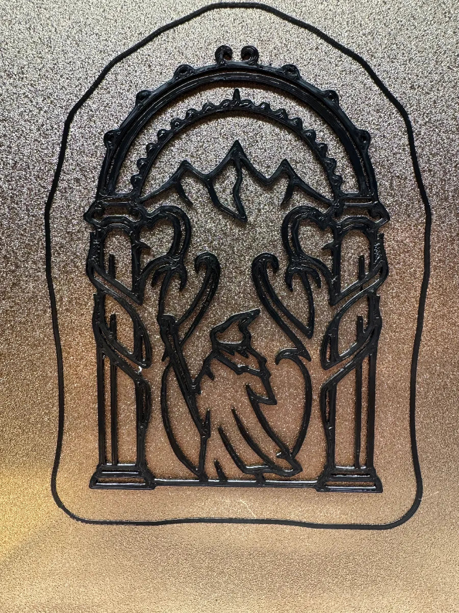 "LOTR Doors of Durin w Gandalf Wall Art Decor "