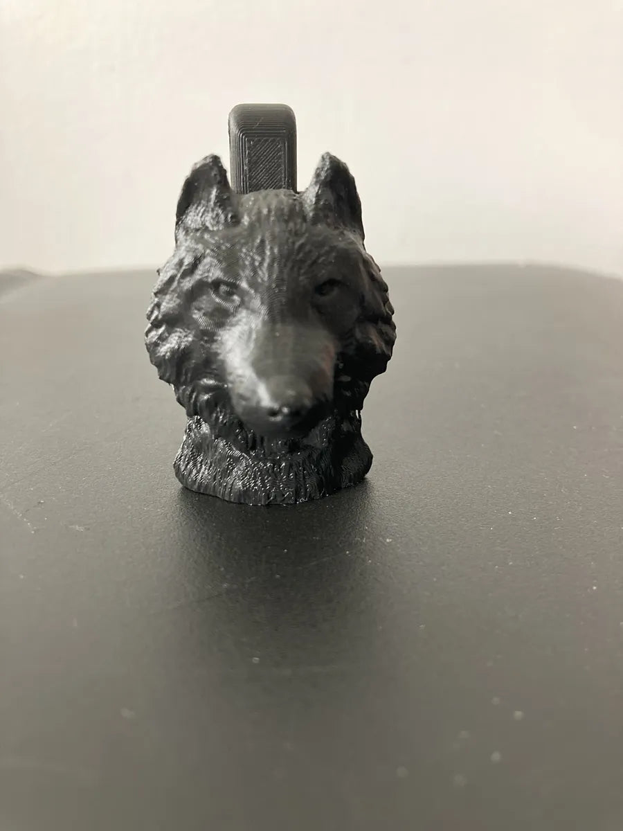 Wolf Neckerchief Scout Slide - Built-in Emergency Whistle