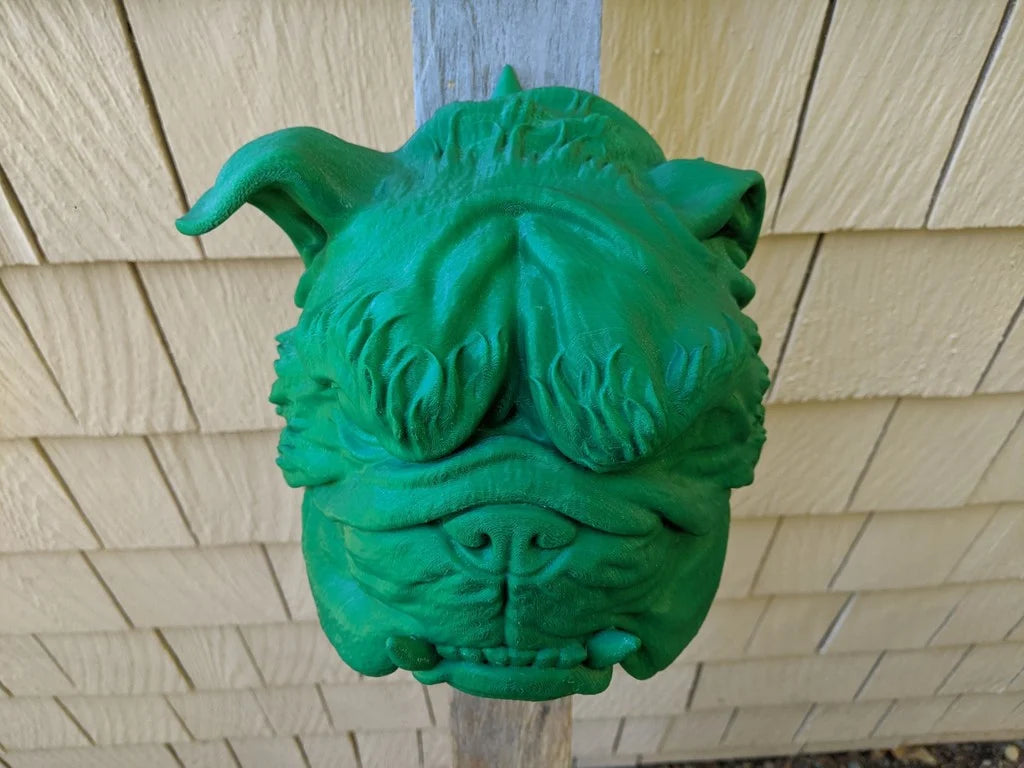 Bulldog Head For Wall