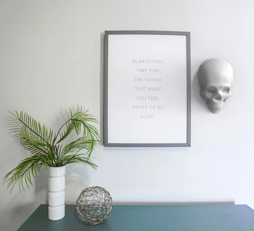 skull coming from wall