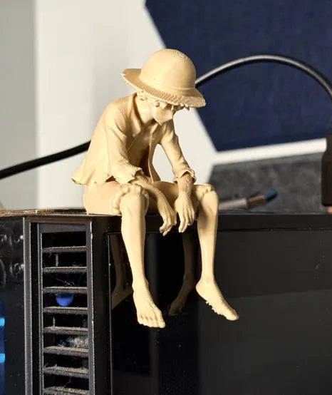 Sad Monkey D. Luffy on a ledge figurine!