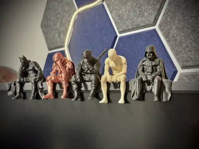 Sad Ninja sitting on a ledge Figurine!
