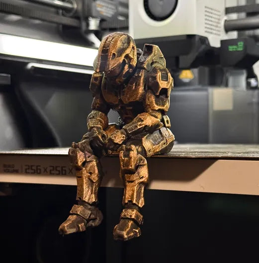 Sad Master Chief (Halo) On a Ledge figurine!