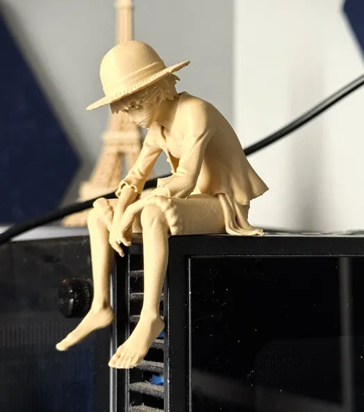 Sad Monkey D. Luffy on a ledge figurine!