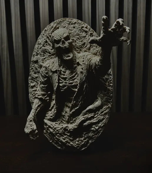 Zombie Relief Art Sculpture