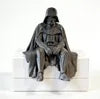 Sad Darth Vader sitting on a ledge figurine!
