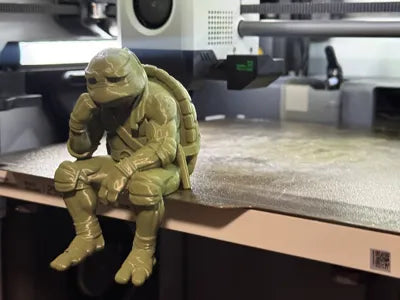 Sad Ninja Turtle - Raphael - On a ledge figurine!