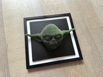 Yoda layered sculpture
