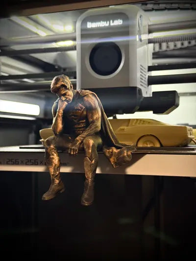 Sad Superman on a Ledge Figurine!