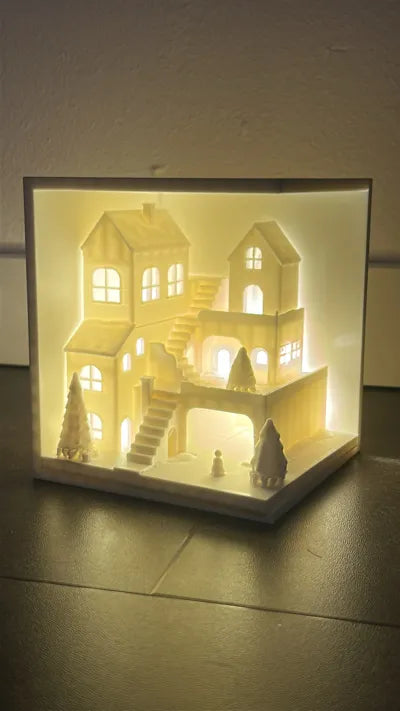 Winter Light Diorama – Christmas Village - LED