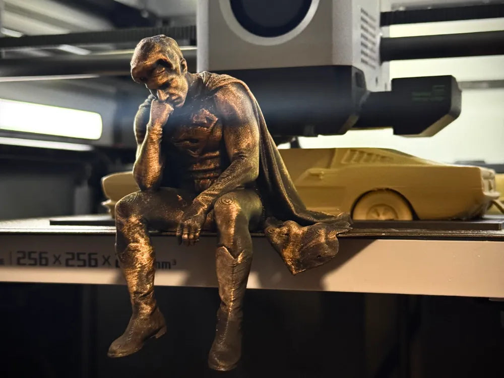 Sad Superman on a Ledge Figurine!