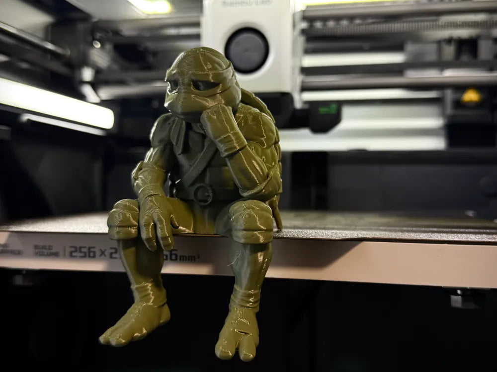 Sad Ninja Turtle - Raphael - On a ledge figurine!