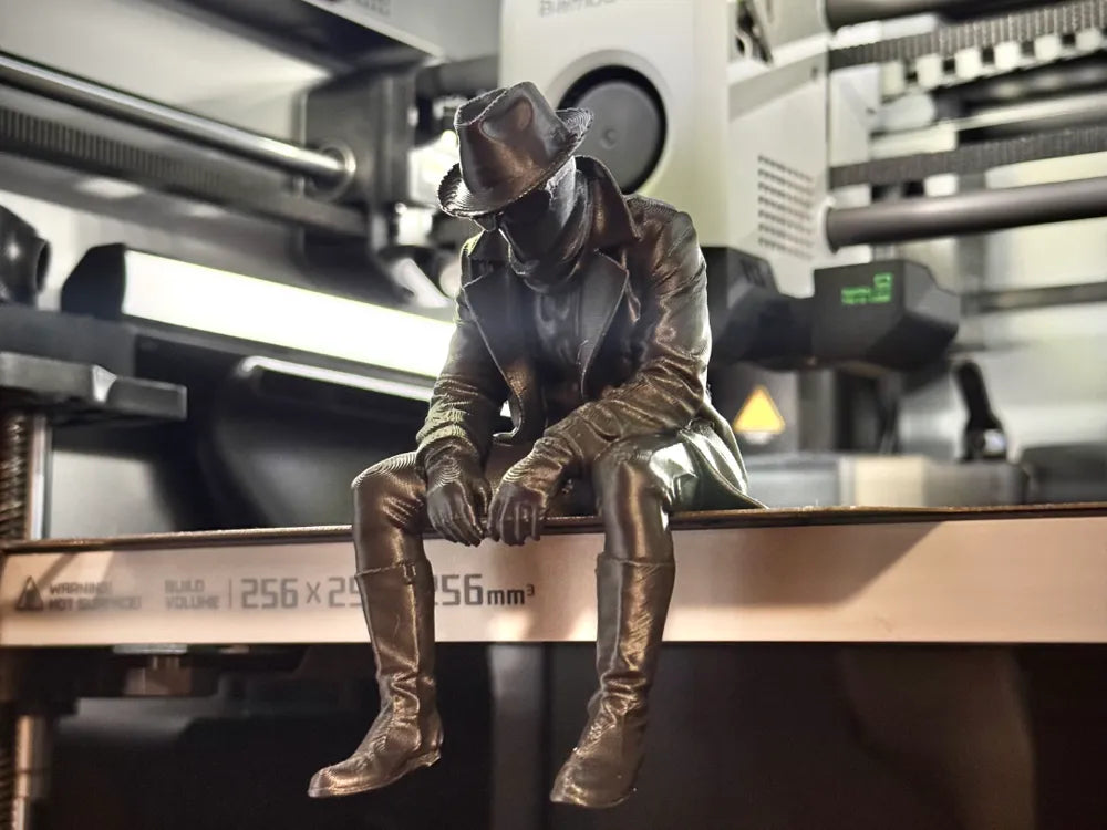Sad Spider Noir Figurine sitting on a ledge!