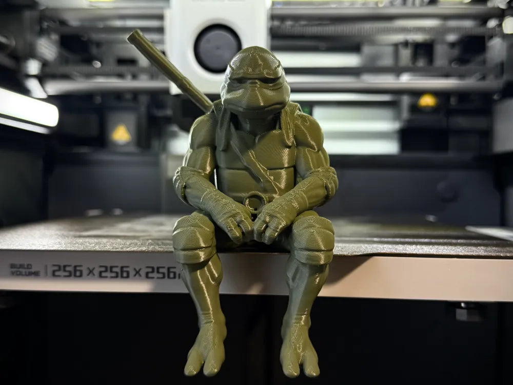 Sad Ninja Turtle - Donatello - On a ledge Figurine