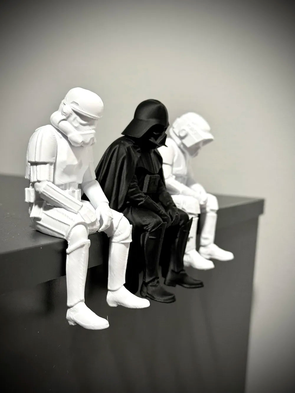 Sad Storm Trooper sitting on a ledge Figurine!