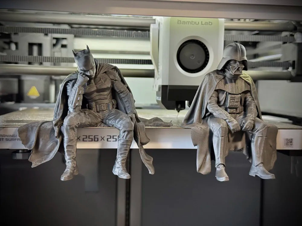 Sad Darth Vader sitting on a ledge figurine!