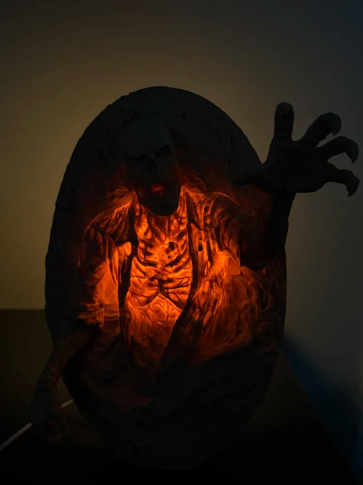 Zombie Relief Art Sculpture