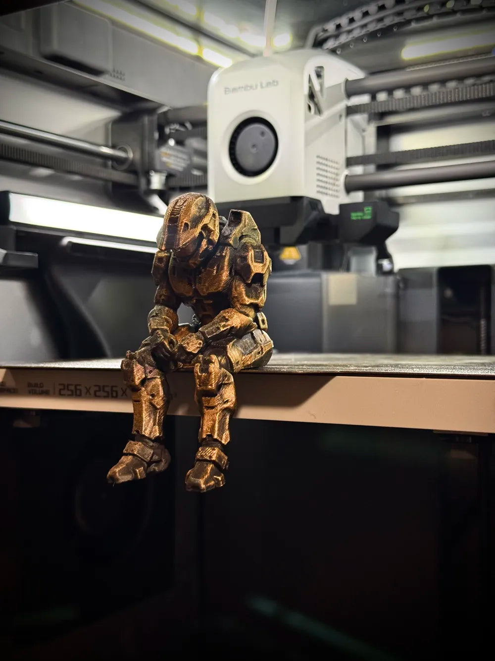 Sad Master Chief (Halo) On a Ledge figurine!