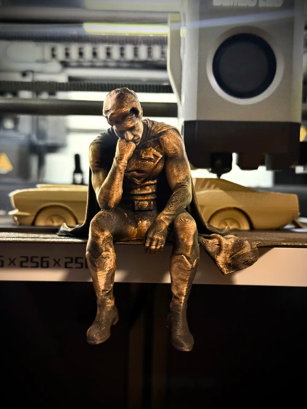 Sad Superman on a Ledge Figurine!