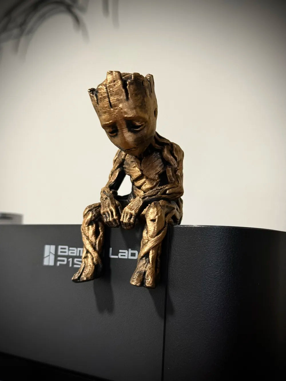 Sad Groot Figurine sitting on a ledge!