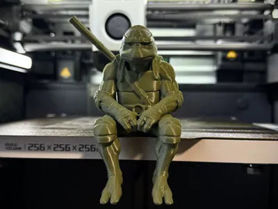 Sad Ninja Turtle - Donatello - On a ledge Figurine