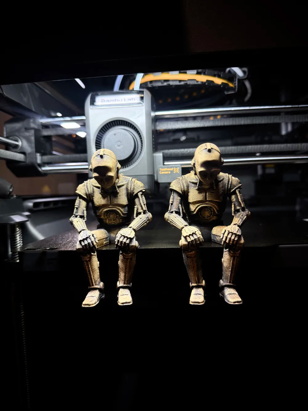 Sad C-3PO Star Wars Figurine sitting on a ledge!