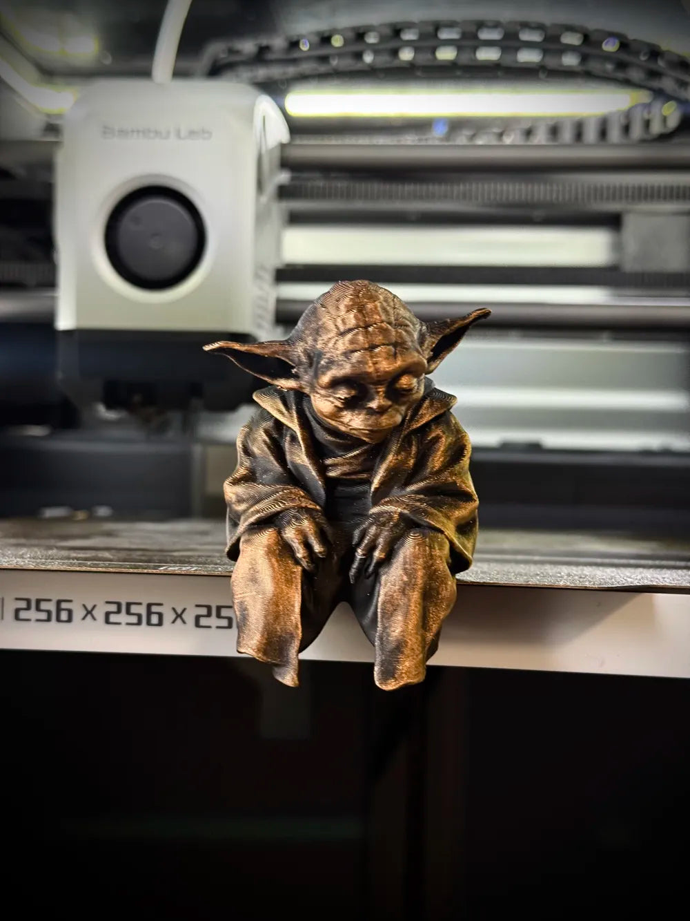 Sad Yoda Figurine on a Ledge!