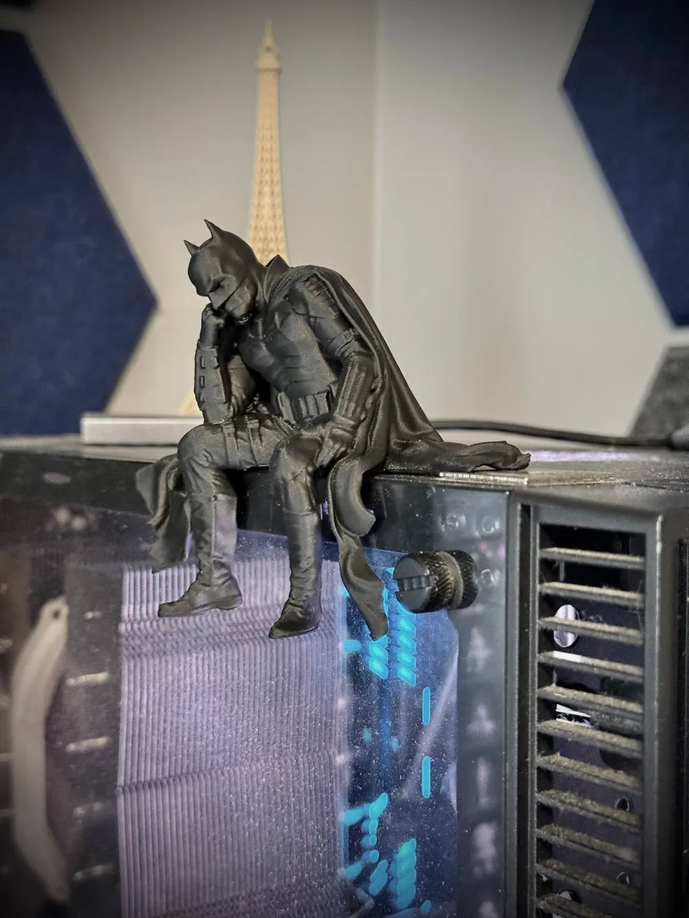Sad Batman sitting on a Ledge Figurine!