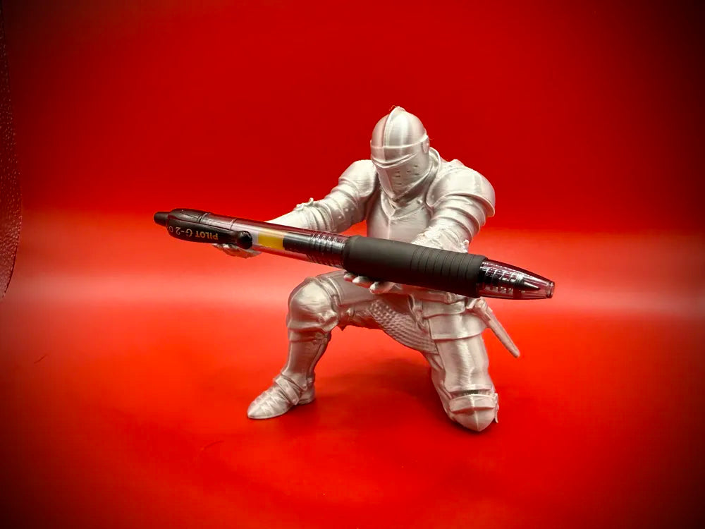 The Medieval Knight Pen Holder Desk Art!