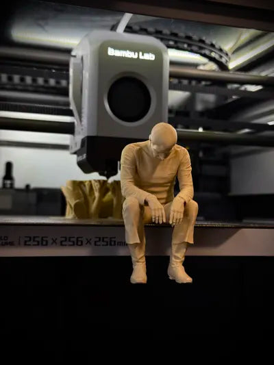 Sad Spock Sitting on a ledge - Star Trek Figurine!