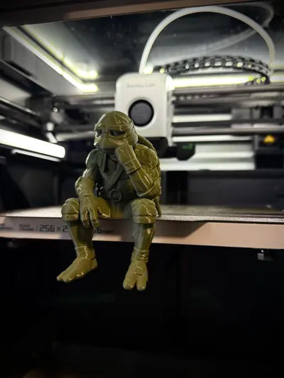 Sad Ninja Turtle - Raphael - On a ledge figurine!