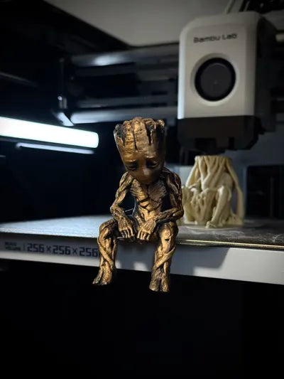 Sad Groot Figurine sitting on a ledge!