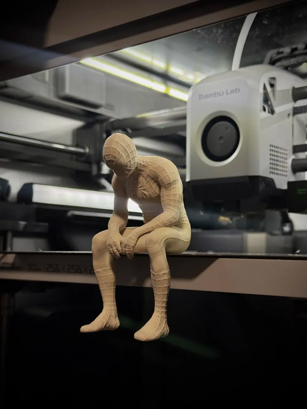 Sad Spiderman Sitting on a Ledge Figurine!