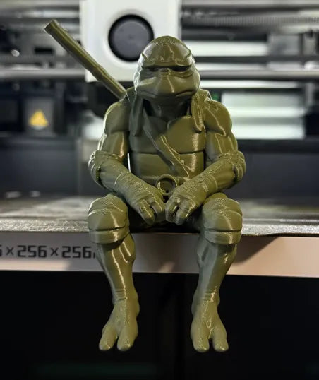 Sad Ninja Turtle - Donatello - On a ledge Figurine