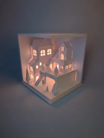 Winter Light Diorama – Christmas Village - LED
