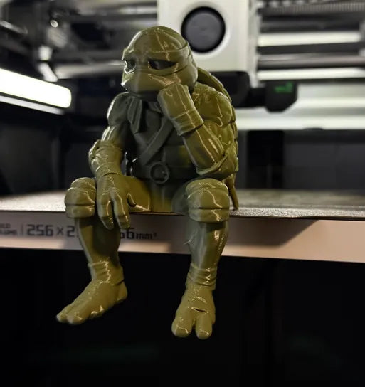 Sad Ninja Turtle - Raphael - On a ledge figurine!