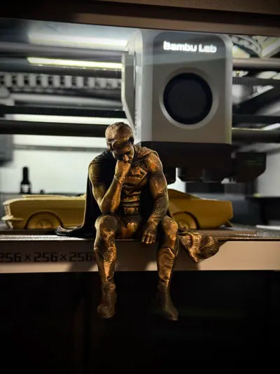 Sad Superman on a Ledge Figurine!