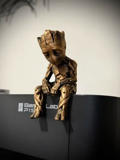 Sad Groot Figurine sitting on a ledge!